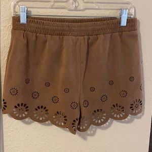Suede shorts!